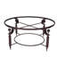 38" Round Copper Coffee Table – Hand-hammered Copper Top & Iron Base – Rustic Living Room Centerpiece