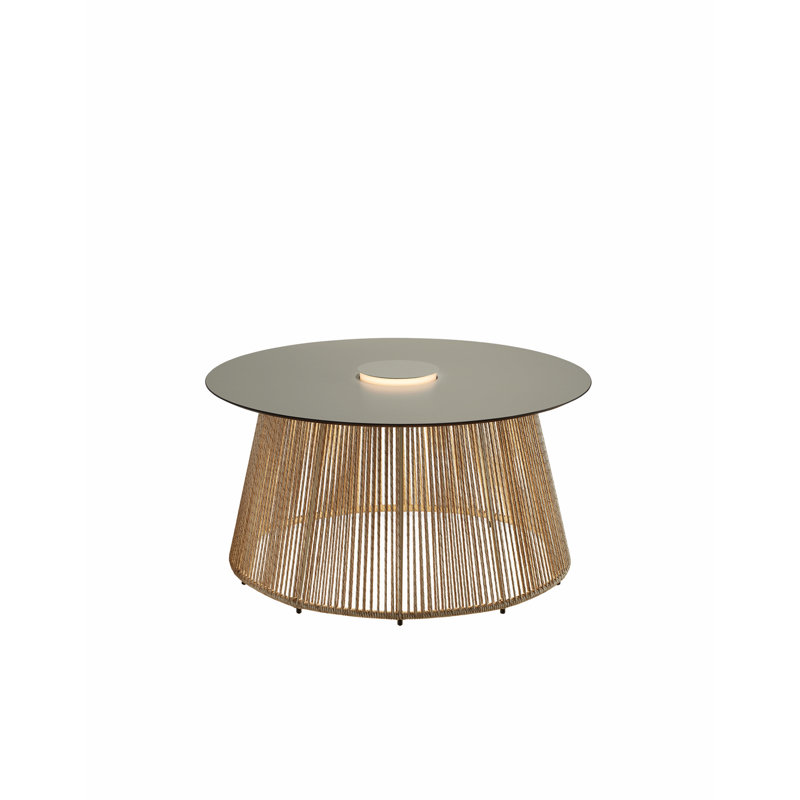 Table d'extérieur à DEL Nit, Ivoire, Beige, 31.5"