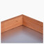 Table de rempotage d'extérieur 39 po, abri de jardin avec poste de travail en bois et tablettes à 2 niveaux, orange