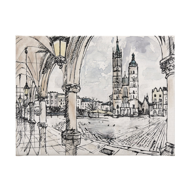 «Travel souvenirs IV a», toile texturée embellie à la main, H 30 po x l 40 po x P 1,5 po