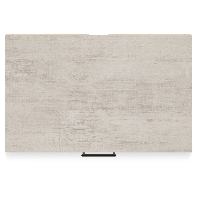 Gray Oak Grain 5-Drawer Farmhouse Dresser