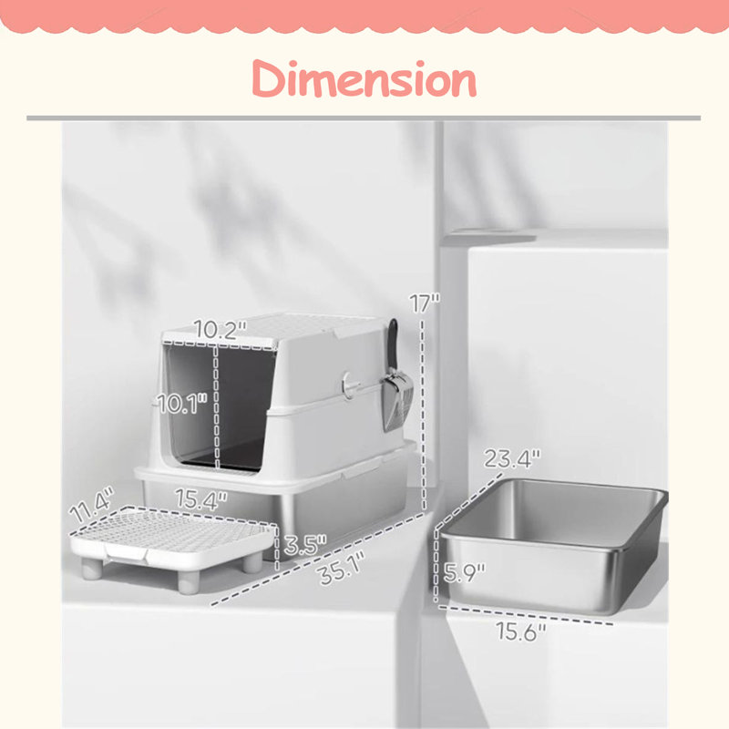 Cat Litter Box, Cat Garbage Bin