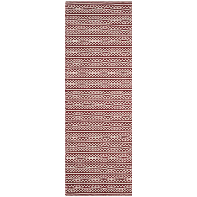 Bester Hand Woven Cotton Southwestern Rug, Runner 2'3" x 8'