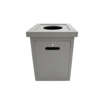 Bol à feu carré 27 "avec base piédestal Rockland