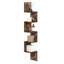 Tablette d'angle flottante murale à 5 niveaux Traeshon Wrought Studio Gionnie-127380892