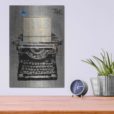 «The Writer» par Loui Jover, art mural en métal