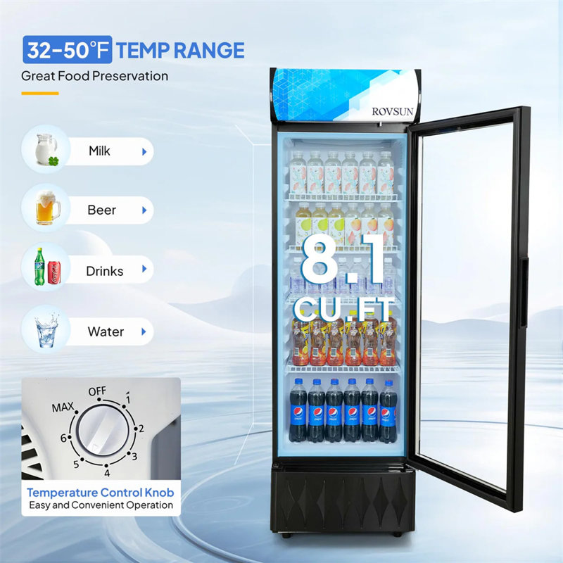 Réfrigérateur à boissons 21,1,1 pi³ 240 W 115 V 21 po