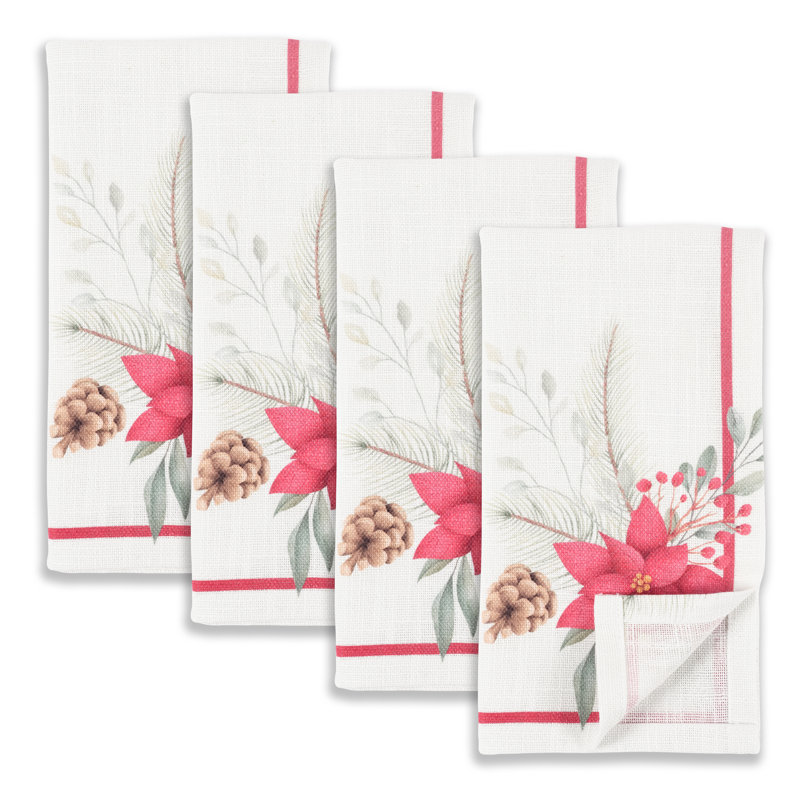Ensemble de 4 serviettes de table Mindia