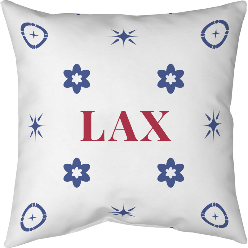 Coussin en sergé blanc Los Angeles Basketball Colors 14 po x 14 po