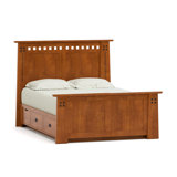 Highlands Solid Wood Storage Platform Bed