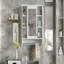 Armoire de toilette 3 en 1, armoire à pharmacie murale de 36 pouces avec tablette réglable et porte à fermeture en douceur, miroir haute définition avec rangement pour meuble-lavabo de salle de bain-670894941
