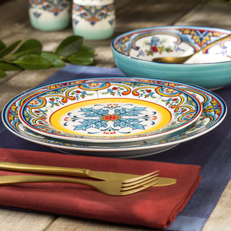 Zanzibar 12 Piece Stoneware Dinnerware Set