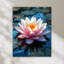 Art mural en verre trempé Water Lily-122033806