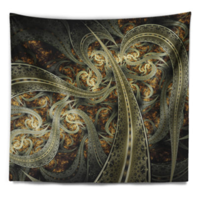 Tapisserie abstraite de modèle de tissu métallique