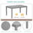 6 Piece Kitchen Dining Set