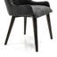 Chaise rembourrée gris anthracite - ensemble de 2