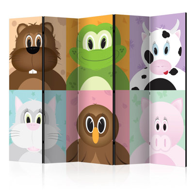 225cm W x 172cm H 5 - Panel  One Sided Room Divider Folding Room Divider