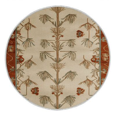 Machine Washable Art Deco Beige Area Rug