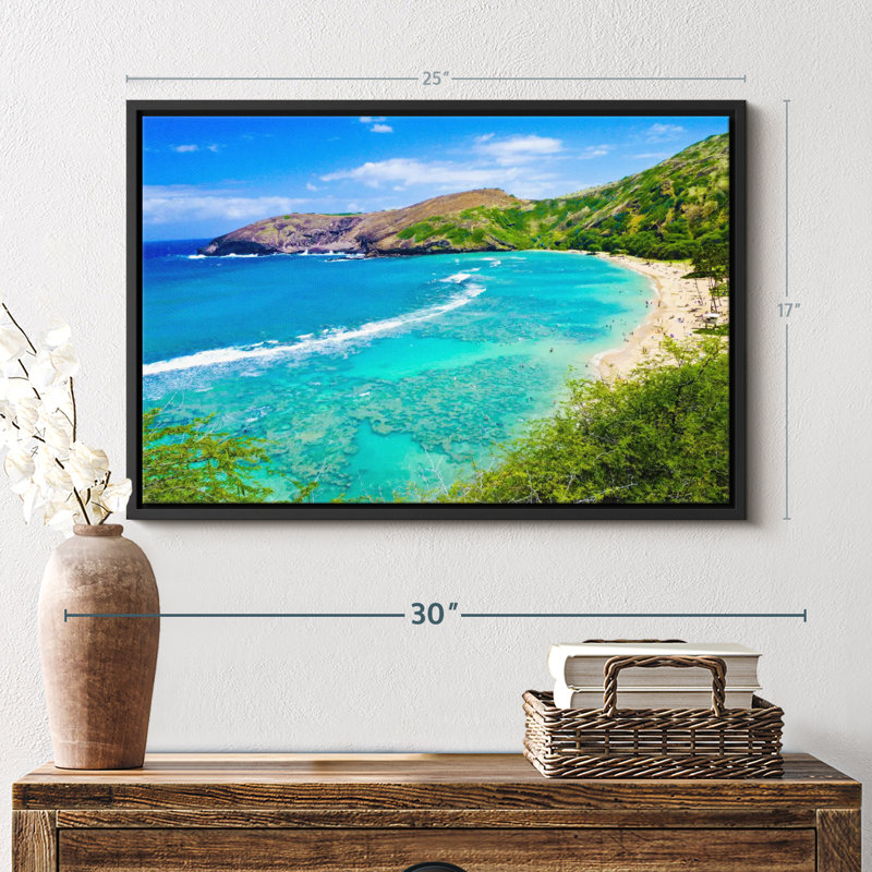 Impression sur toile Snorkel Bay Oahu, H 17 po x l 25 po