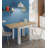 Extendable Table Newark, Folding Dining Table With Book Opening, Foldable Auxiliary Table
