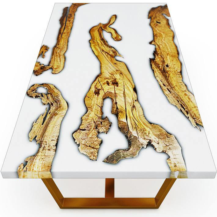 Morano Coffee Table, 17.7" H x 63" L x 31.5" W, White