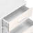 3 Drawer Wooden File Cabinet Mobile Filing Cabinet With Light Strip White