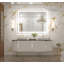 Miroir de salle de bain avec éclairage à DEL à intensité variable et miroir antibuée 3 couleurs Johnn-1556908496