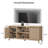 Allete Modern Fluted TV Stand With Storage Cabinet And Adjustable Shelves, TV Entertainment Center For Tvs Up To 65''-1346467993
