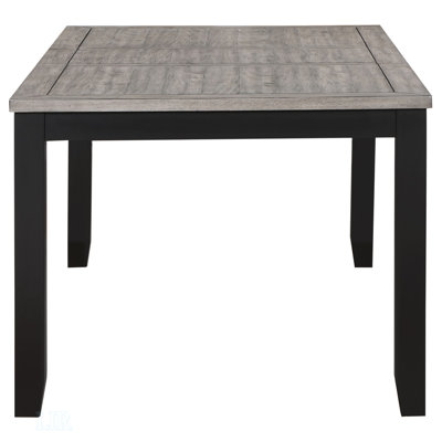 Ensemble de table de salle à manger polyvalent 5 pièces avec table extensible et chaises rembourrées confortables, parfait pour les intérieurs rustiques et modernes.
