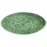 Overdyed One-of-a-Kind 9' 1" X 9' 1" Hand Knotted Area Rug