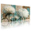 Plantes et fleurs, ensemble de 3 reproductions d'art sur toile, Paris-2033324902