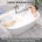 59" x 29" Freestanding Soaking Acrylic Bathtub-91520720