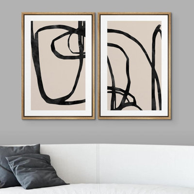 «Green Minimalist», 2 pièces sur toile