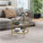 Bupe Glass Top Single Coffee Table-1559920865-1559920868
