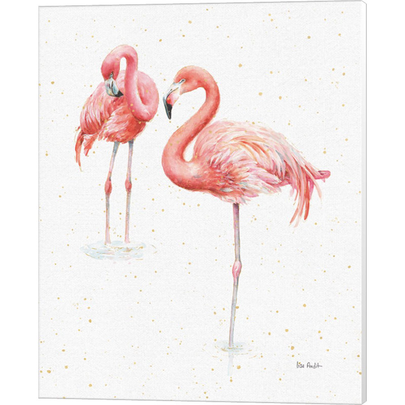 «Graceful Pink X» par Lisa Audit, art mural sur toile, H 20 po x l 16 po x P 0,75 po