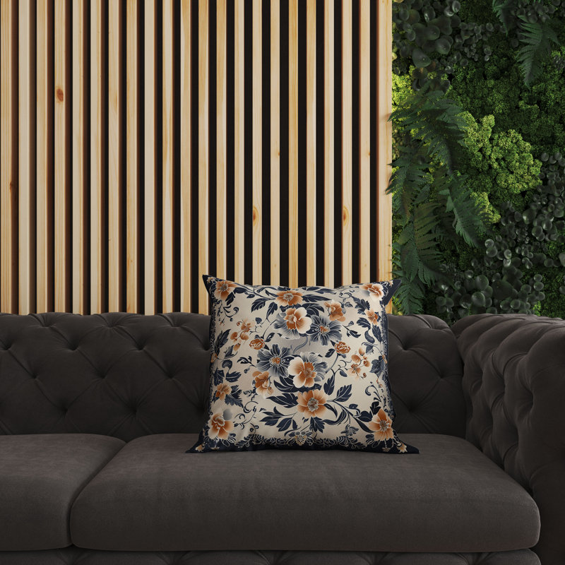 Coussin réversible Flower Hub, H 20 po x l 20 po