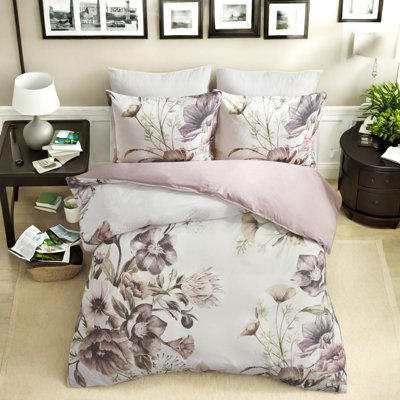 Soft King Cal King Bedding Sets, Cotton Blend Shabby Chic For Home