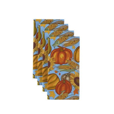 Luna Polyester Floral Square Napkin