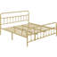 Lit plateforme classique en fer avec tête et pied de lit hauts-670531643-670531647