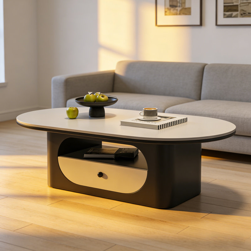 Tibo, H 14,96 po x L 47,24 po x l 23,62 po, Blanc