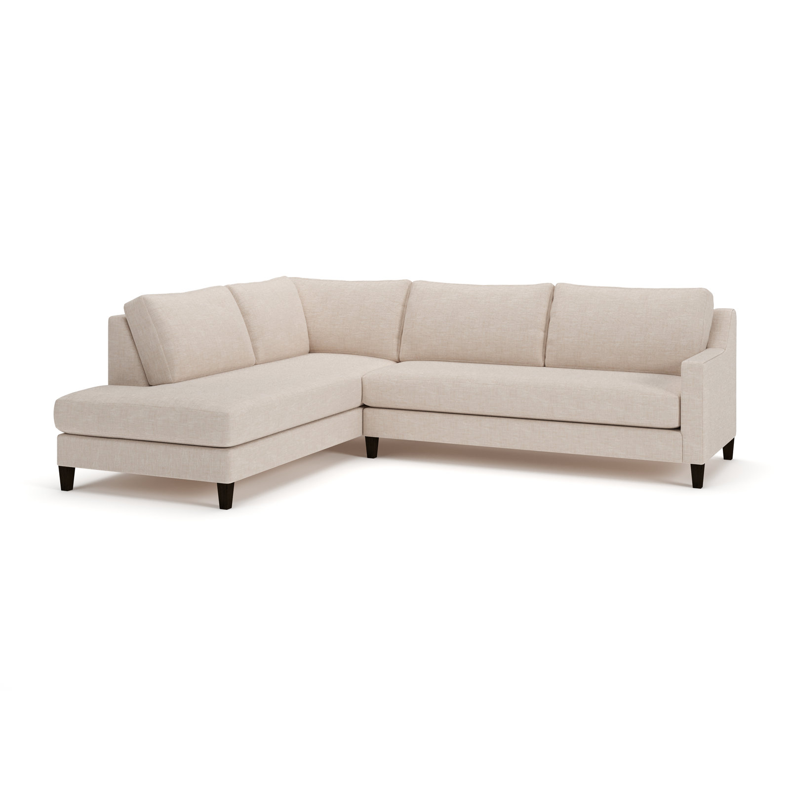 Marlowe Chaise Sectional, Lena Sand, Left Hand Facing
