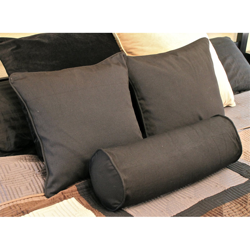 Housse et insert de traversin , Noir