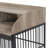 Versatile Heavy Duty Dog Crate with Lockable Wheels and Double Layer Storage
