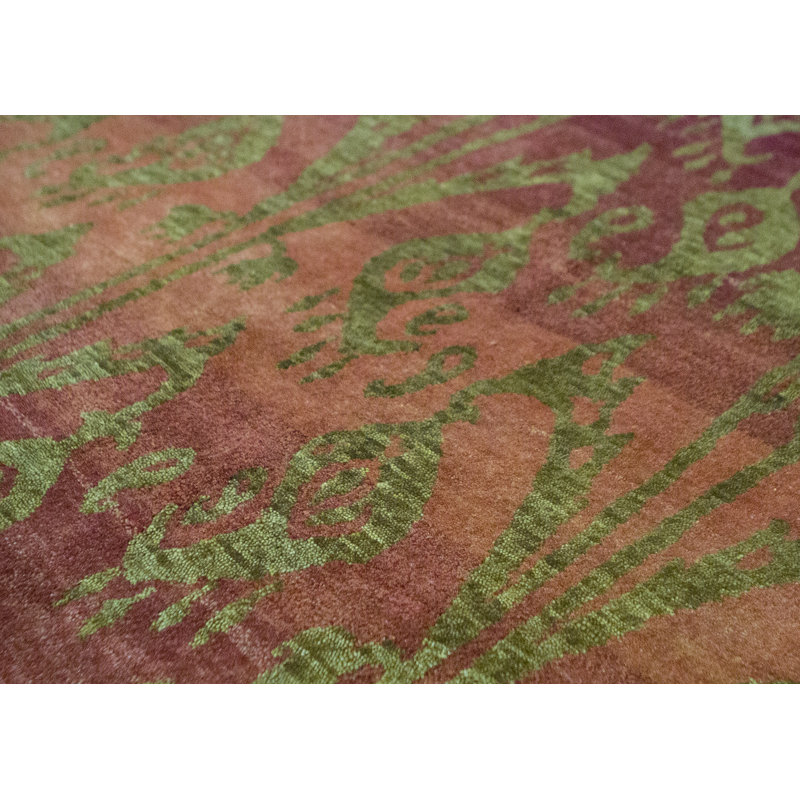 Hand-Knotted High-Quality Red Area Rug