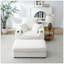 Chaise rembourrée avec repose-pieds Abegale-1025926515