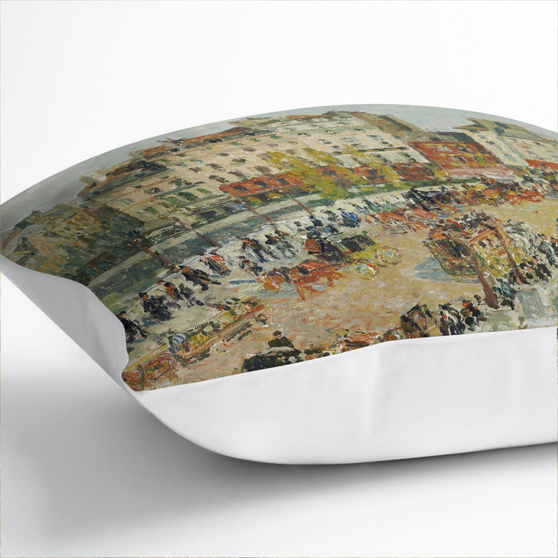 Square Cushion, 55cm H x 55cm W x 20cm D, White