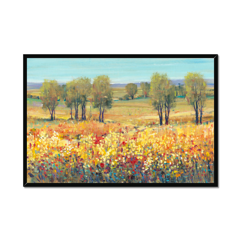 Golden Fields I by Timothy O' Toole - Painting, Black Framed Paper Print, 65cm H x 95cm W