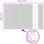 Fence with Post Segment Outdoor Barrier Garden Terrace Divider Boundary-44358827-44358816