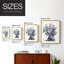 Blue Antique Coral II Framed Print - Solid Wood-1978656371