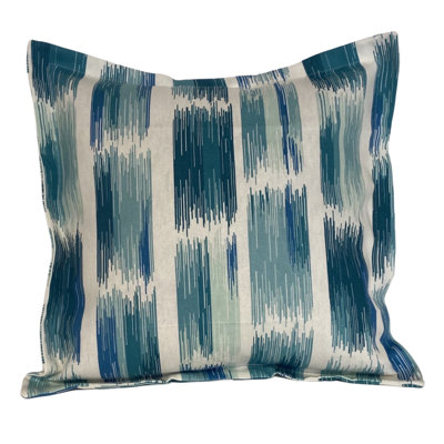 Striped Cotton Blend Reversible Pillow Cover